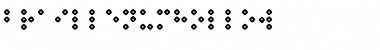 Braillenum Hollow Regular Font