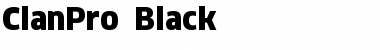 ClanPro Black Font