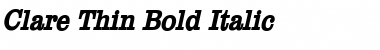 Clare Thin Bold Italic