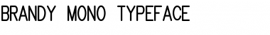 Brandy mono san typeface Font