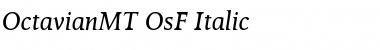 OctavianMT OsF Italic Regular Font
