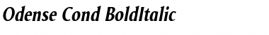 Odense Cond BoldItalic Font