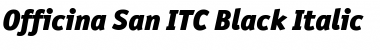OfficinaSanITCBlack Italic Font