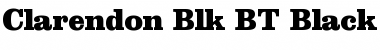 Clarendon Blk BT Black Font