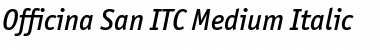OfficinaSanITCMedium Italic Font