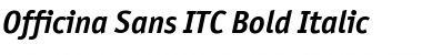 Officina Sans ITC Bold Italic