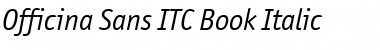 Officina Sans ITC Book Italic