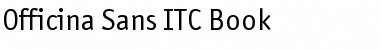 Officina Sans ITC Book Font