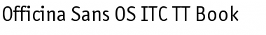 Officina Sans OS ITC TT Font