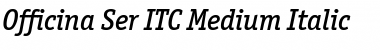 OfficinaSerITCMedium Italic Font