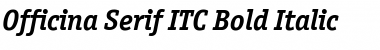 Officina Serif ITC Bold Italic Font