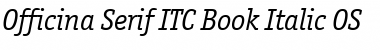Officina Serif ITC Book Italic