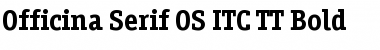 Officina Serif OS ITC TT Bold Font