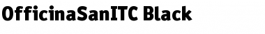 OfficinaSanITC Black Font