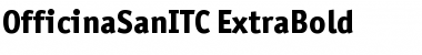 OfficinaSanITC ExtraBold Font