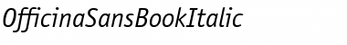 OfficinaSansBookItalic Regular Font