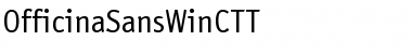 OfficinaSansWinCTT Regular Font