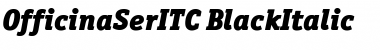 OfficinaSerITC Black Italic