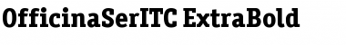 OfficinaSerITC ExtraBold Font
