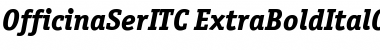 OfficinaSerITC Bold Italic Font