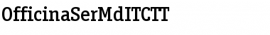 OfficinaSerITCTT Medium Font