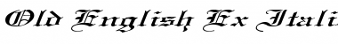 Old English Ex Italic Font