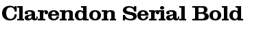 Clarendon-Serial Bold Font