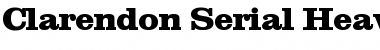Clarendon-Serial-Heavy Regular Font