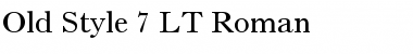 OldStyle7 LT Regular Font