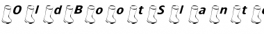 OldBootSlanted Font