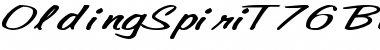 OldingSpiriT76 Bold Font