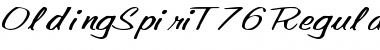 OldingSpiriT76 Regular Font