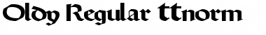 Oldy Regular Font