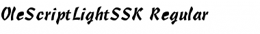 OleScriptLightSSK Font