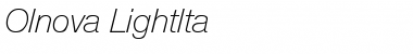 Olnova-LightIta Regular Font