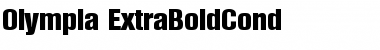 Olympia-ExtraBoldCond Regular Font