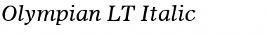 Olympian LT Italic Font