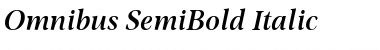 Omnibus SemiBold Italic