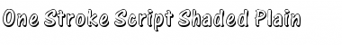 One Stroke Script Shaded Font