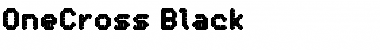 OneCross Black Font