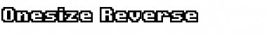 Onesize Reverse Font