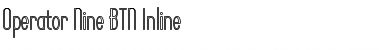 Operator Nine BTN Inline Font