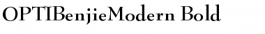 OPTIBenjieModern Font