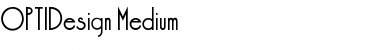 OPTIDesign-Medium Font