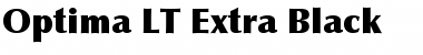 Optima LT ExtraBlack Font