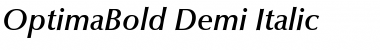 OptimaBold-Demi DemiItalic Font