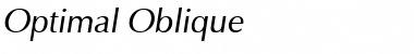 Optimal Oblique Font