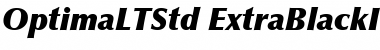 Optima LT Std ExtraBlack Font