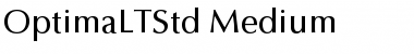 Optima LT Std Medium Medium Font