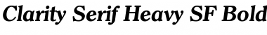 Clarity Serif Heavy SF Bold Italic